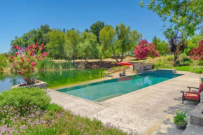 Fairytale retreat at UC Davis pool lake kitchen